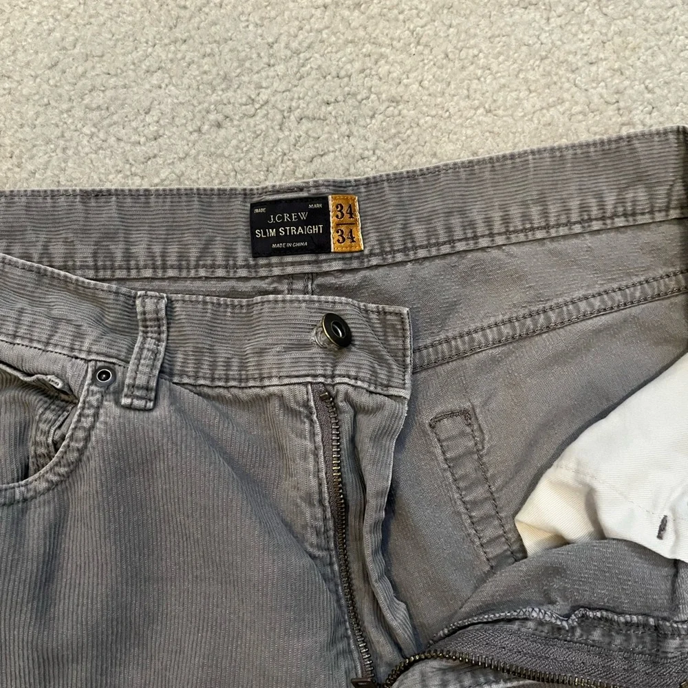 J.Crew gray curdoroy pants